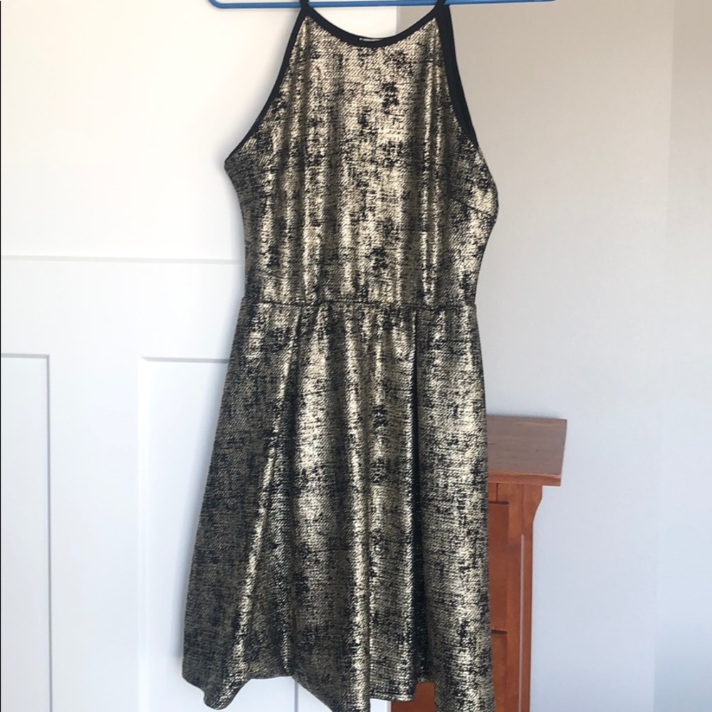 Gold shimmery dress
